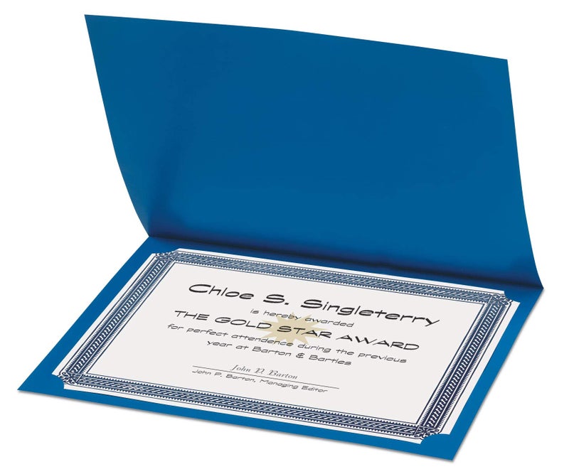 PaperDirect Elite Standard Certificate Paper, Blue Border, 8 1/2 Inch x 11 Inch, 28lb Parchment, Certificates and Awards Paper, 100 Count, for School, Work, Diplomas & Award Certificates - Image 4